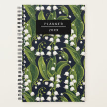 Elegant Lily of the Valley Blommigt Planner