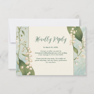 Elegant Lily vid Blommigten Bröllop Horiz OSA Kort