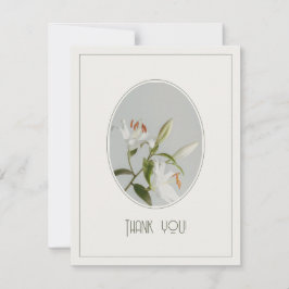 Elegant lily vintage tack kort