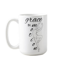 Elegant Line Art Ballerina med citat Mugg