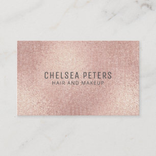 Elegant Linen Ro Guld Shimmer Visitkort