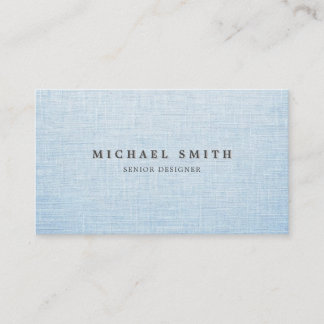Elegant Linen Texture Business Card Visitkort