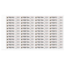 Elegant Lip Balm Mascara Logotyp Produktetiketter