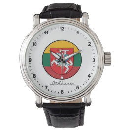 Elegant Litauen Watch & Litauens Flagga Armbandsur