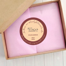 Elegant liten företags tack-sticker