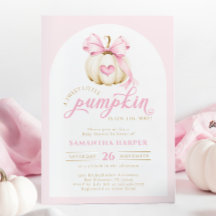 Elegant Little Pumpkin Rosa Baby Shower