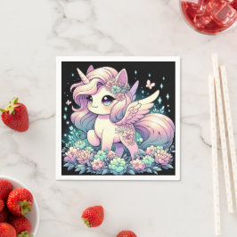 Elegant Little Unicorn Baby Shower Pappersservett