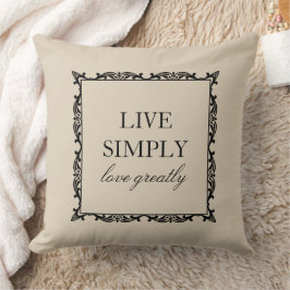 Elegant Live Bara citera Almond Cream Kudde