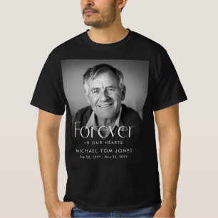 Elegant Livs firande Foto Begravning T Shirt