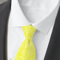 Elegant ljus citron gul blommig mönster