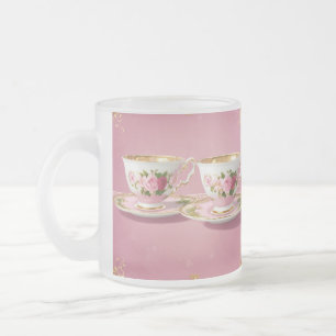 Elegant Ljus rosa Ceramic Tea Kopp
