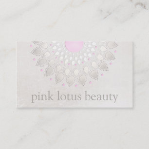 Elegant Ljus rosa Lotus Flower Visitkort