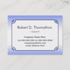 Elegant ljusblått informativt profilkort tidsbeställning kort