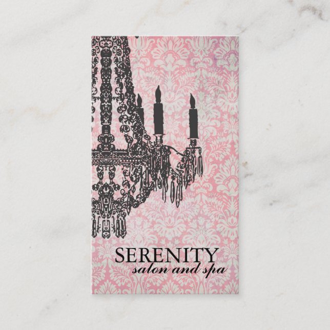 Elegant ljuskronaSpavisitkort Visitkort (Framsida)