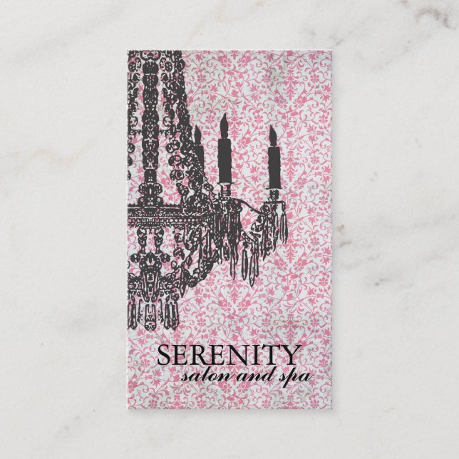 Elegant ljuskronaSpavisitkort Visitkort (Framsida)