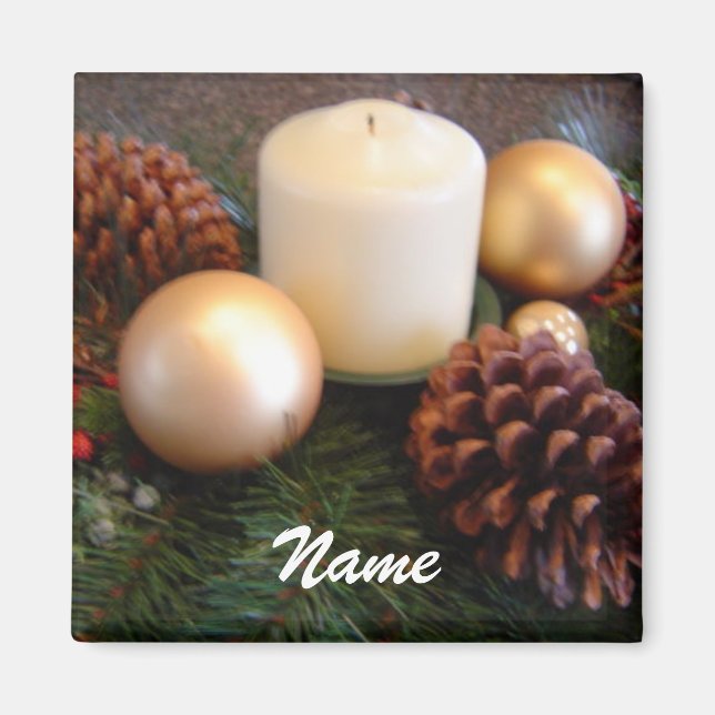 Elegant ljusstakehållare magnet (Framsidan)
