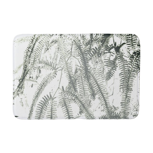 Elegant ljust grönt bada i mönster badrumsmatta (Framsidan)