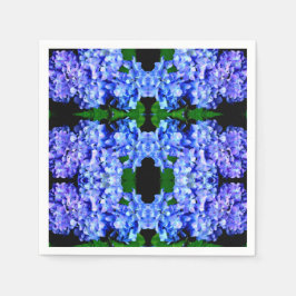 Elegant Ljust lila blommigt  blått magenta vattenr Pappersservett