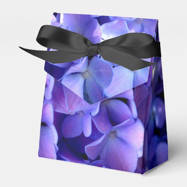 Elegant Ljust lila blommigt  blått magenta vattenr Presentaskar (Framsidan Sidan)
