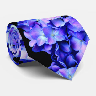 Elegant Ljust lila blommigt blått magenta vattenr Slips