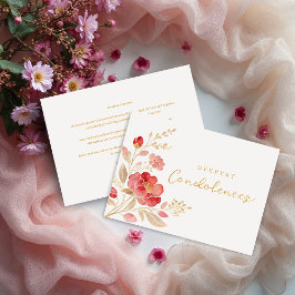 Elegant ljust röd blommig och förgylld hörnbegräns