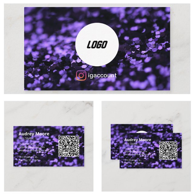 Elegant Logo Frisörsalong Hårstylist Visitkort (Elegant Logo Hairdressers Hair Stylist Business Card
)