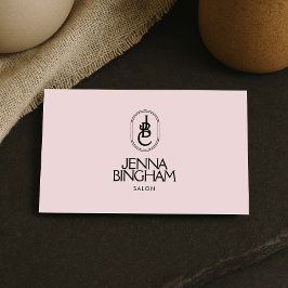 Elegant Logotyp för Skönhetssalong med Monogram Ro Visitkort