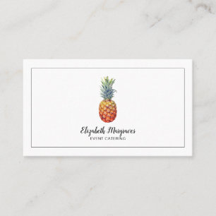 Elegant Logotyp för Snyggt av ananas Catering Visitkort