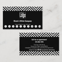 Elegant logotyp för sociala medier i svart och vit