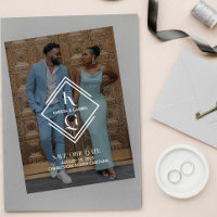 Elegant logotyp fotobryllop Spara datum
