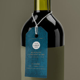 Elegant logotyp personlig fuskar vin flaska presentetikett