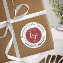 Elegant Logotyp Tack Klassisk rund fästpunkt