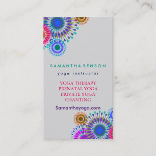 Elegant logotyp yoga meditation lotusblommor visitkort