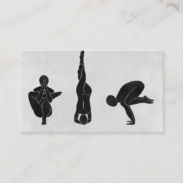 Elegant Logotyp Yoga Visitkort (Framsida)