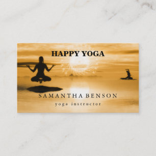 Elegant Logotyp Yoga Visitkort