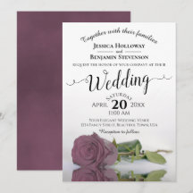 Elegant Long Stemmed Dusty Rosa Mauve Ro Bröllop
