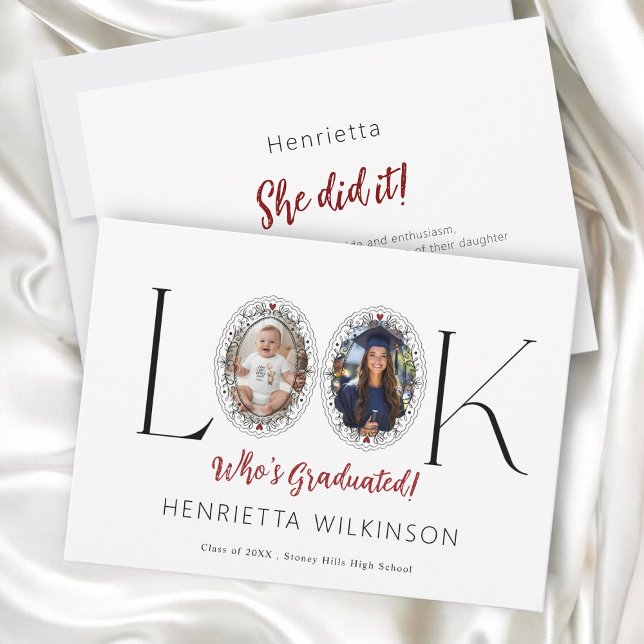 Elegant "Look Who's Graduated!" Photo Graduation  (Skapare uppladdad)