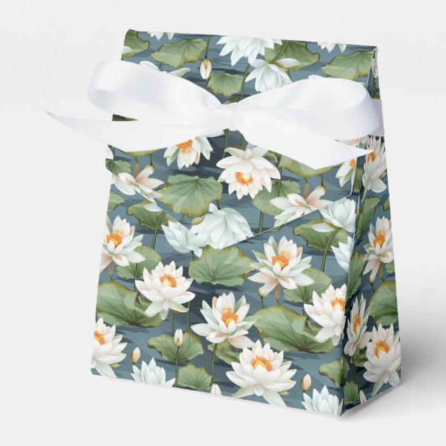 Elegant Lotus-blomman, mönster Large i rad Presentaskar (Framsidan Sidan)