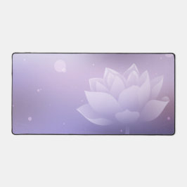 Elegant Lotus Bloom Desk Mat