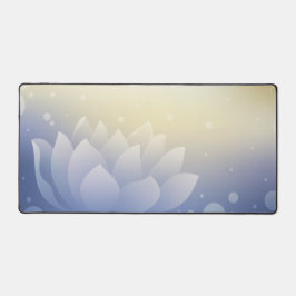 Elegant Lotus Bloom Desk Mat