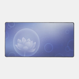 Elegant Lotus Bloom Desk Mat