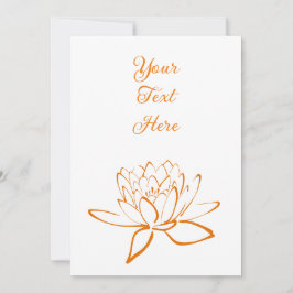 Elegant Lotus Flower-Anpassningsbar Inbjudningar