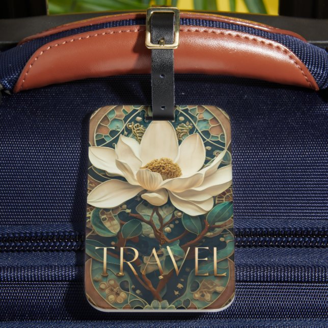 Elegant Lotus Flower  Bagagebricka (Framsida Insitu 2)