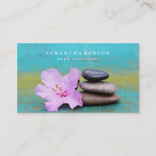 Elegant Lotus Flower Buddha Zen Logotyp Yoga Busin Visitkort