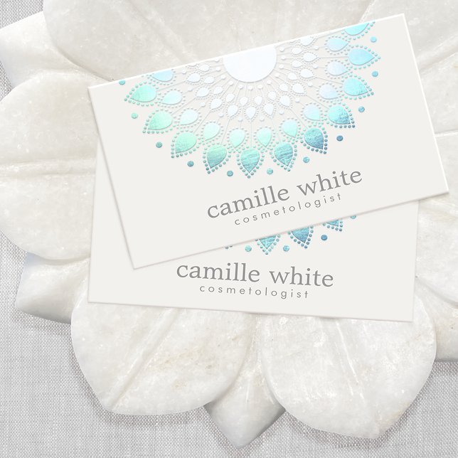 Elegant Lotus Flower Holistic Spa and Beauty Visitkort (Skapare uppladdad)