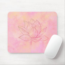 Elegant Lotus Flower Illustration Ljus rosa Art