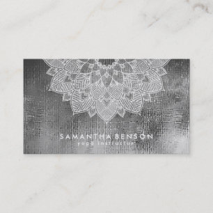 Elegant Lotus Flower Logotyp Yoga Affärskort Visitkort