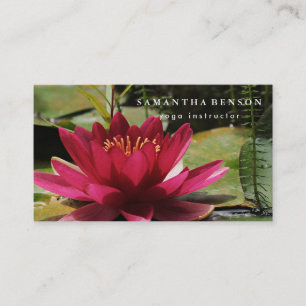 Elegant Lotus Flower Logotyp Yoga Affärskort Visitkort