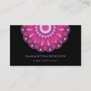 Elegant Lotus Flower Logotyp Yoga Affärskort Visitkort