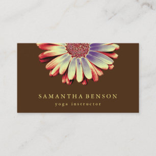 Elegant Lotus Flower Logotyp Yoga Affärskort Visitkort